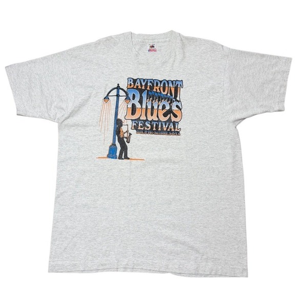 Fruit of the Loom Other - Vintage 90s Bayfront Blues Festival Duluth MN USA Jazz Music Souvenir T-Shirt